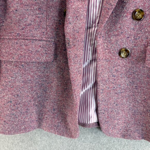 Veronica Beard Revolve Beacon Dickey Jacket Orchid Pink Tweed Womens‎ Size 14 - Picture 6 of 16